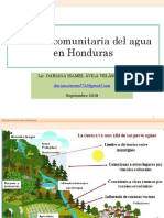 Gestión Comunitaria Del Agua Honduras