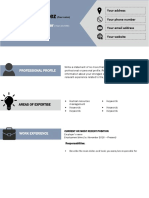 Curriculum Vitae Format