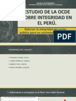Estudio de La Ocde Sobre Integridad en El Perú