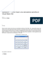 Aplicación 1 - Como Hacer Una Calculadora Sencilla en Visual Basic - Net - Enator