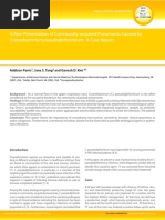 Download A Rare Presentation of Community-acquired Pneumonia Caused by Corynebacterium pseudodiptheriticum A Case Report by iMedPub SN38968820 doc pdf