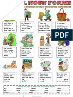 Plural Forms of Nouns Worksheet 1