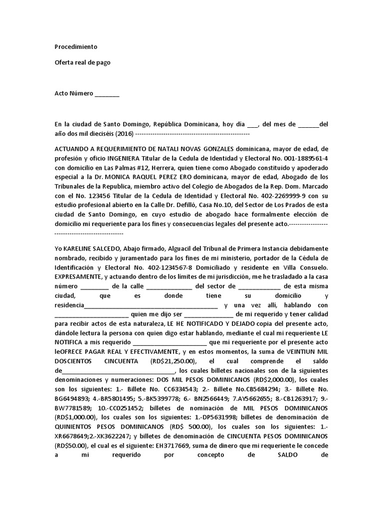 OFERTA REAL DE PAGO MODELO.docx Agitación