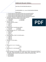 Matematika UTS Soal Latihan 6 Kelas