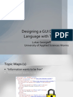 Designing A GUI Description Language With Topic Maps