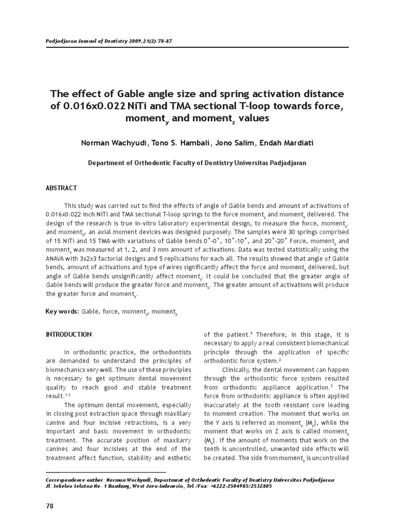 Effect of Gable Bend Incorporated Into Loop Mechanics On | Download ...