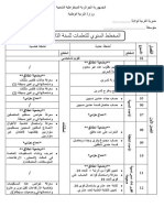 المخطط السنوي لبناء التعلمات في الرياضيات للسنة الثالثة متوسط