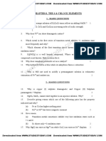 Transition Metal Chemistry Study Guide