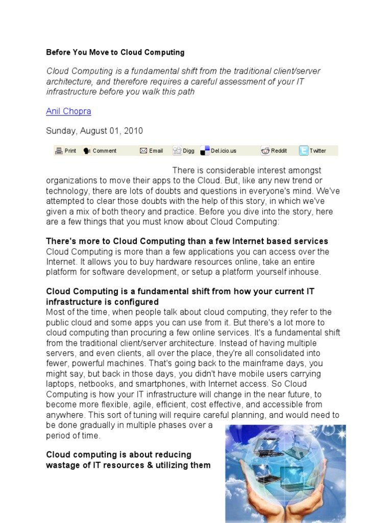 Key Insights on Cloud Computing Transition | PDF | Cloud Computing ...