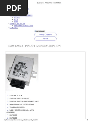 E46 Ews Wiring Diagram - TURDZOS