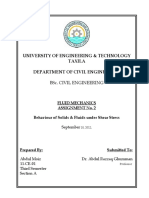 Fluid Mechanics Assignment # 1