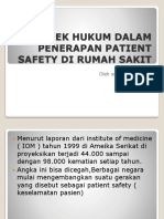 ASPEK HUKUM DALAM PENERAPAN PATIENT SAFETY DI RUMAH SAKIT