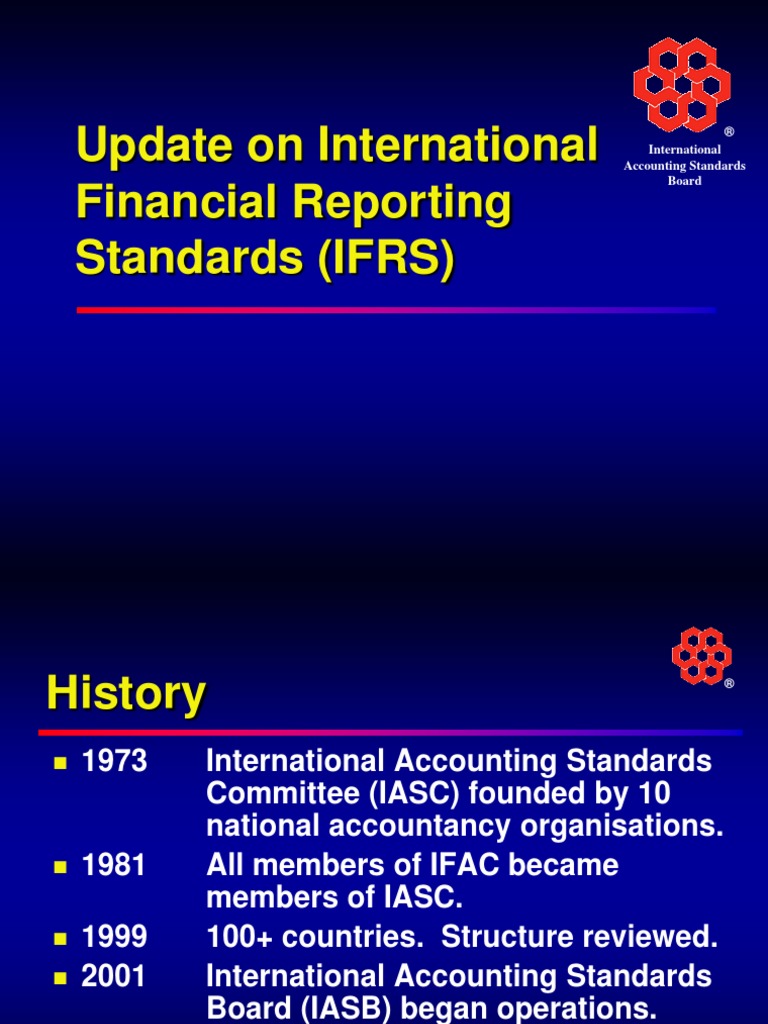 Update On International Financial Reporting Standards (IFRS) | PDF ...