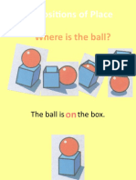 Prepositions of Place: Where Is The Ball?
