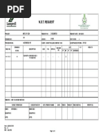 N.D.T. Request: MFG of Dsa 21503/MT/01 21503 NDT/MT/001 R7 Api 6A