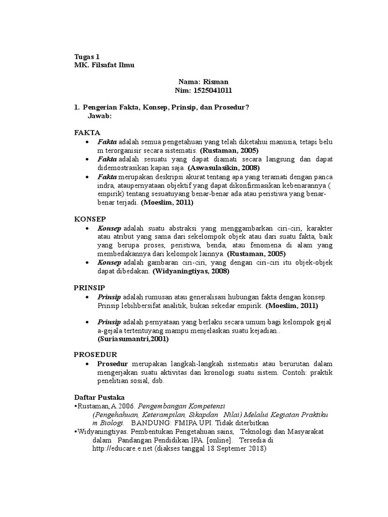 Contoh Daftar Pustaka Filsafat Pendidikan - Simak Gambar 