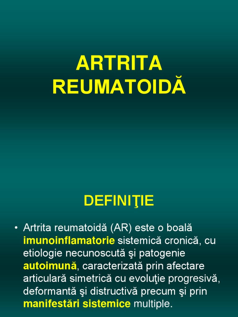 artrita reumatoida definitie