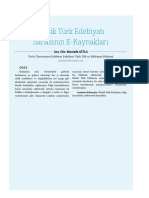 Klasik Turk Edebiyatinin E - Kaynaklari.p PDF