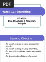 Week 11: Searching: STIA2024 Data Structures & Algorithm Analysis