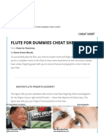 Flute For Dummies Cheat Sheet PDF