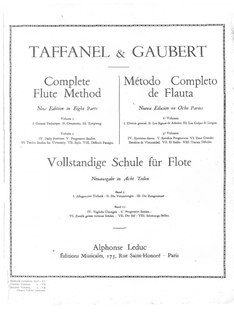 Metodo De Flauta Transversal Taffanell Pdf