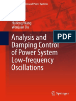 Analysis and Damping Control of Power System Low-Frequency Oscillations