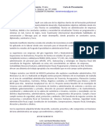 Daniel Mendoza - Curriculum y Carta Presentacion 2012 PDF