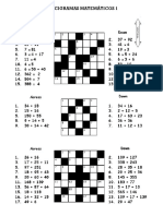 CRUCIGRAMAS MATEMÁTICOS 