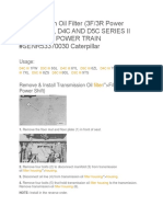 CAT D3C D4C D5C Transmission Oil Filter