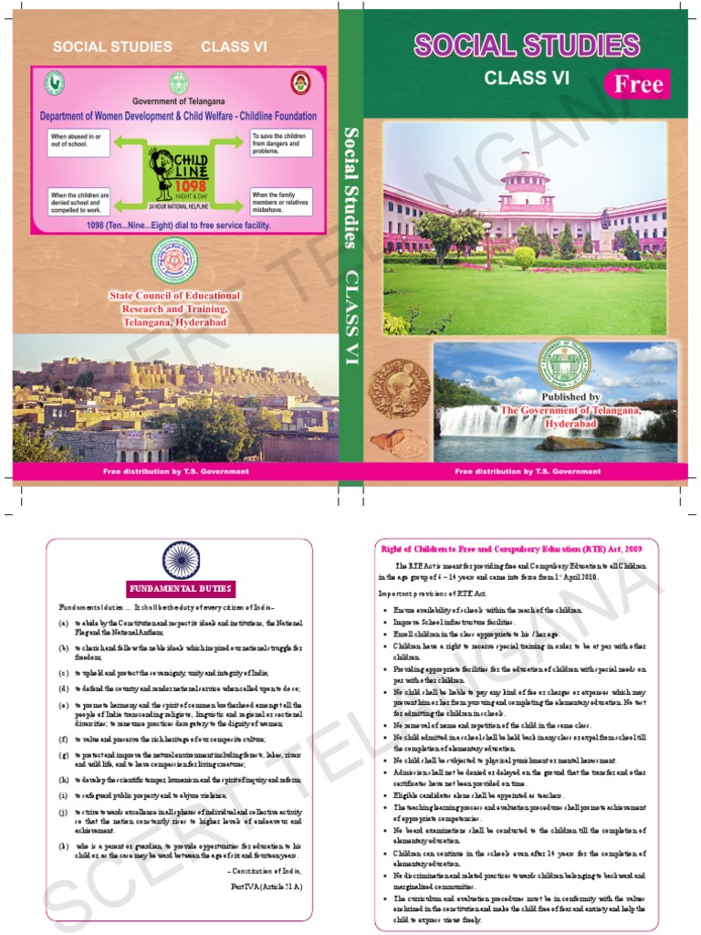 6 Class Social Textbook PDF Map Curriculum