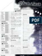 DreamDive Character Sheet