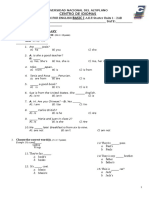 Centro de Idiomas Basic I: Final Exam For English A.E.F. Starter Units 1 - 2AB