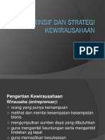 Prinsif Dan Strategi Kewirausahaan