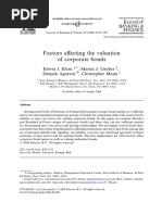 Factors Affecting the Valuation of Corporate Bonds