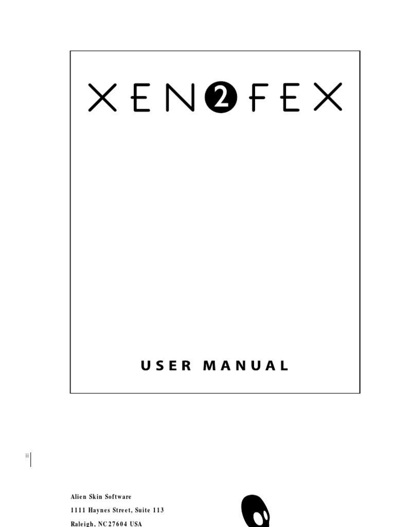 Xenofex 2 Manual | PDF | Adobe Photoshop | Installation (Computer Programs)
