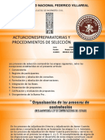 Actuaciones Preparatorias y Procedimientos de Seleccion