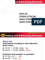 3-3 I Can Add and Subtract Decimals