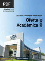 Oferta Academica UCA Grado 2019 PDF
