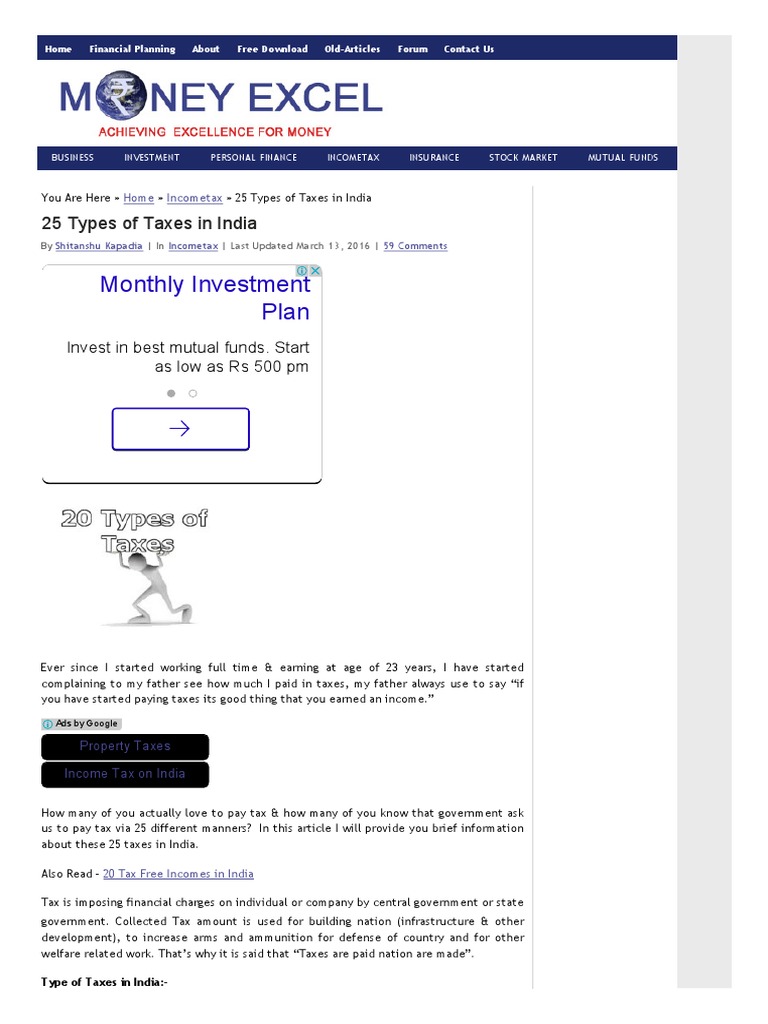 25-types-of-taxes-in-india-pdf-capital-gains-tax-taxes