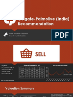 Colgate-Palmolive (India) Recommendation: GNAM Investment Competition Presented by Stamford Bulls