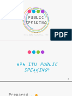 Public Speaking: Della Agnia Khoerunnisa, S.PD