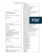 Advancejava Lab Assignment: March 12