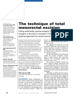 The Technique of Total Mesorectal Excision: Symposium