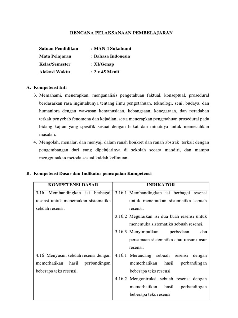 Contoh Soal Sastra Indonesia Kelas 11