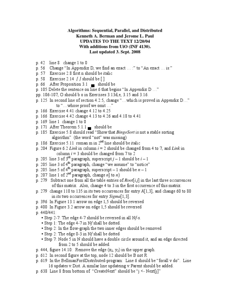 Algorithms Sequential Parallel Distributed | PDF | Combinatorics ...