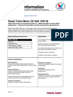 Product Information: Diesel Turbo Motor Oil SAE 10W-40