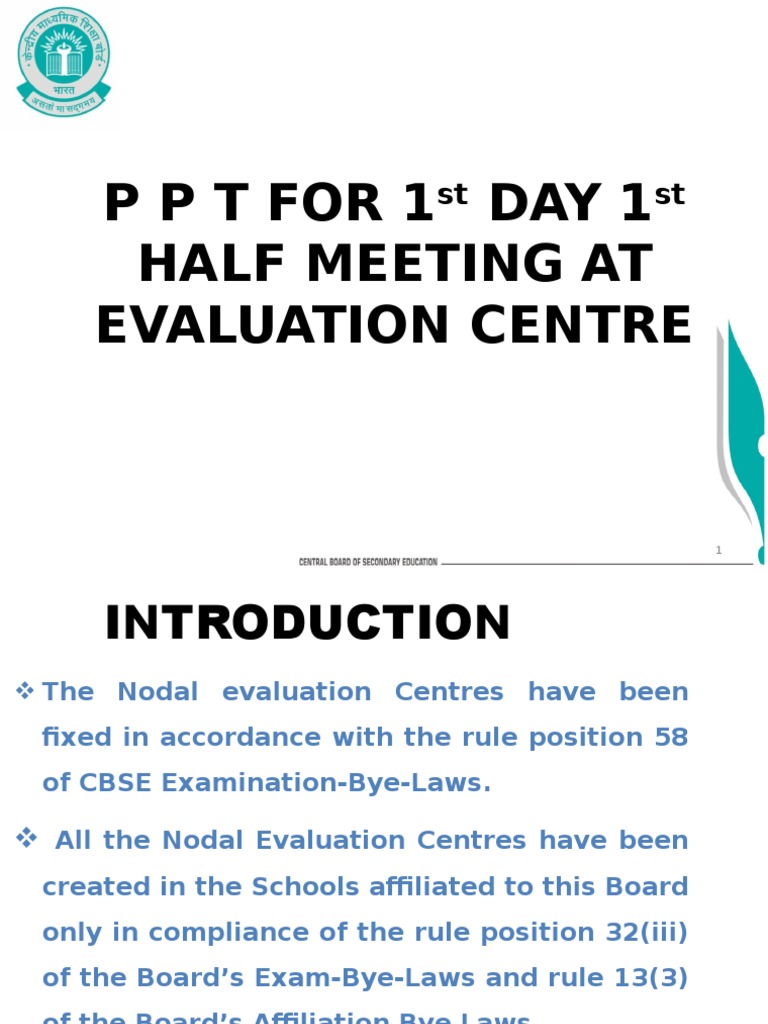 CBSE Evaluation Process Overview | PDF | Test (Assessment) | Evaluation