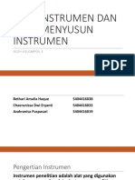 Jenis Instrumen Dan Cara Menyusun Instrumen