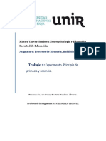 Máster en Neuropsicología y Educación. Experimento de Primacía y Recencia