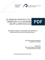 El Análisis Auditivo y El Análisis Orientado A La Interpretación